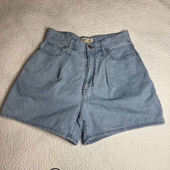 Madewell Blue Jean Shorts High-Waisted Relaxed Fit - Picture 10 of 13
